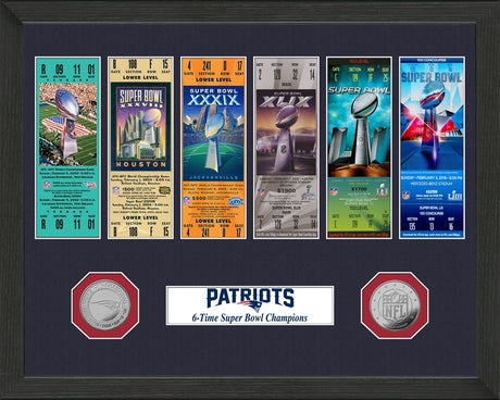 Patriots 6-Time Super Bowl Champions Ticket Collection (NEPSB6TK)