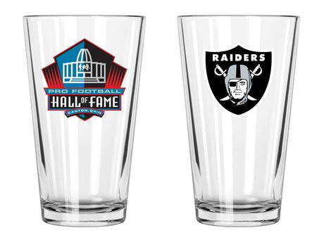 Raiders Hall of Fame Pint Glass
