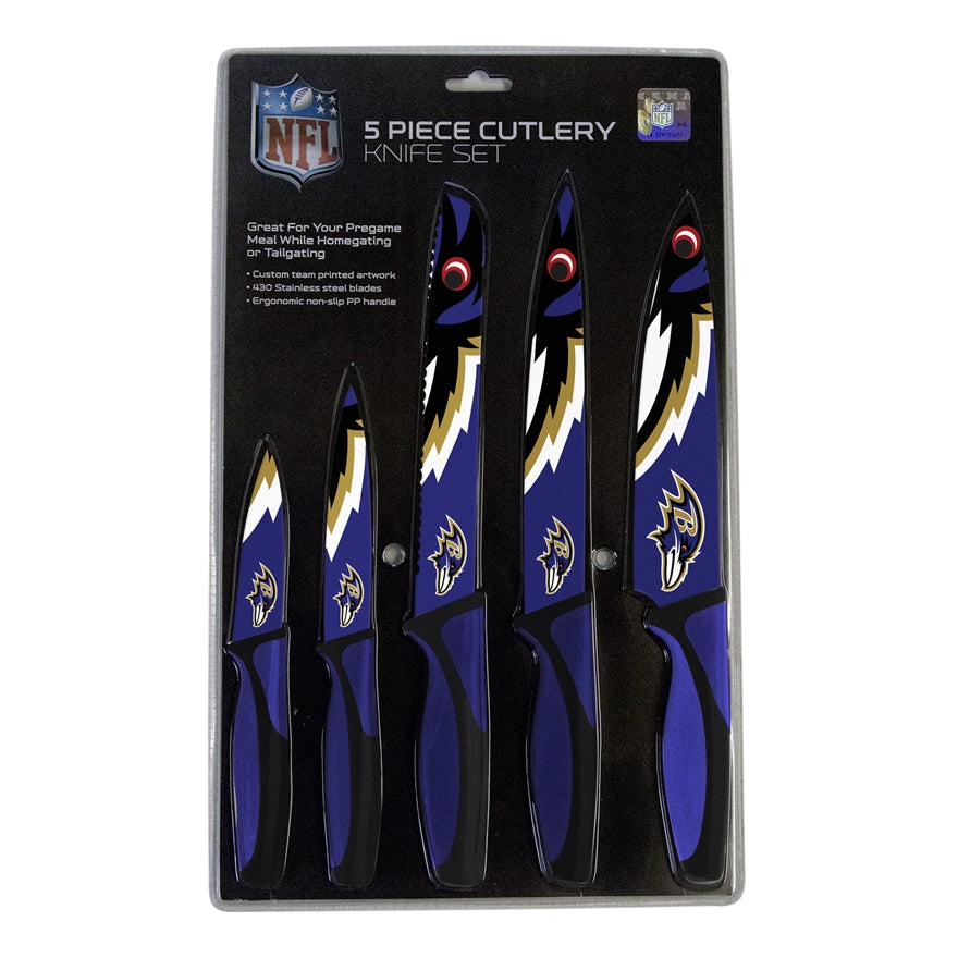 Ravens 5-Piece Stainless Steel Cutlery Knife Set