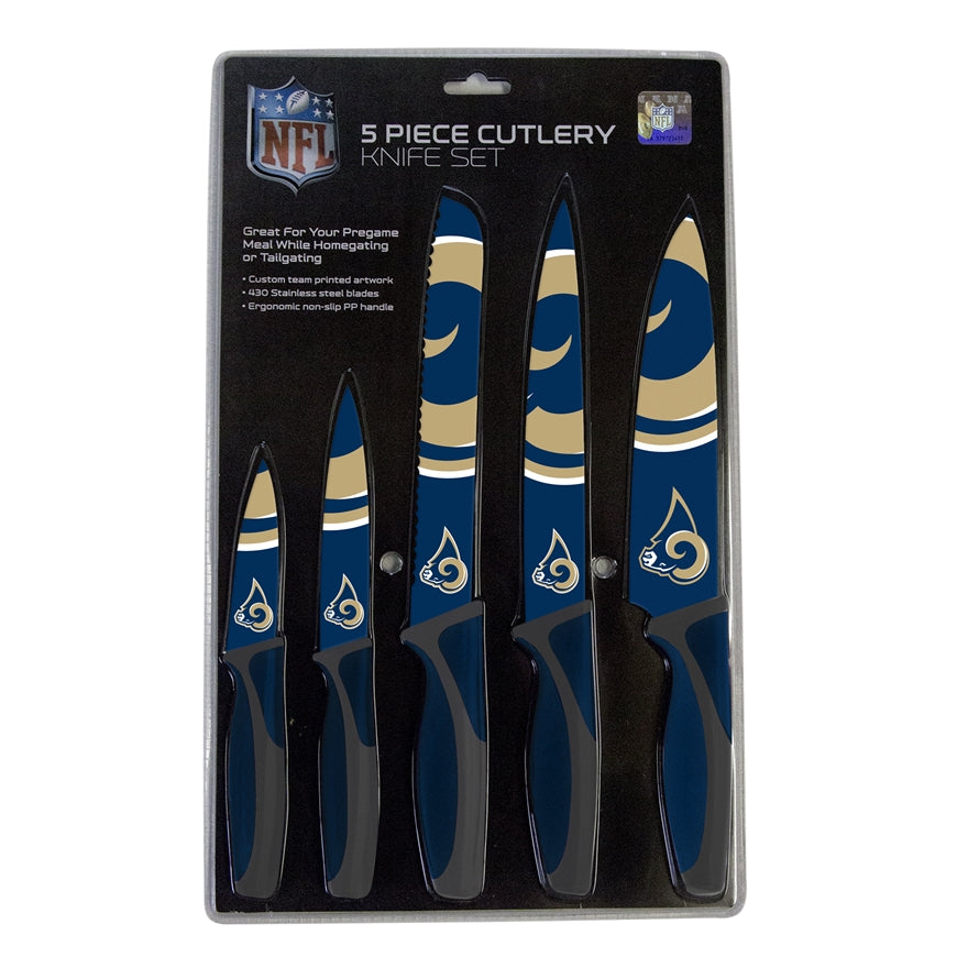 Rams 5-Piece Stainless Steel Cutlery Knife Set