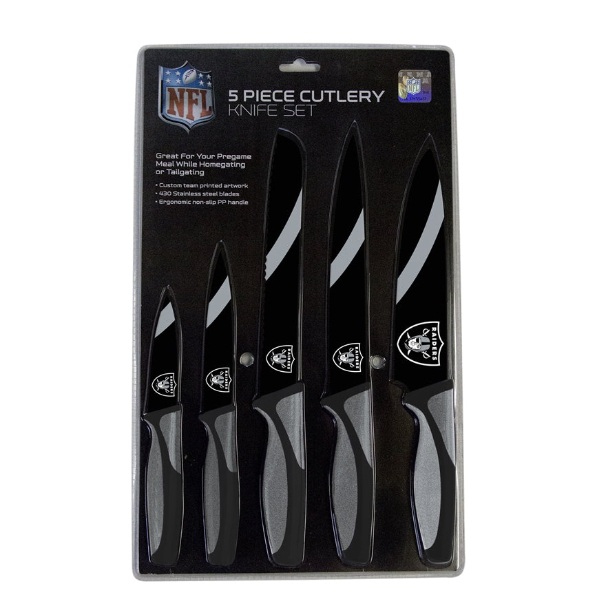 Raiders 5-Piece Stainless Steel Cutlery Knife Set