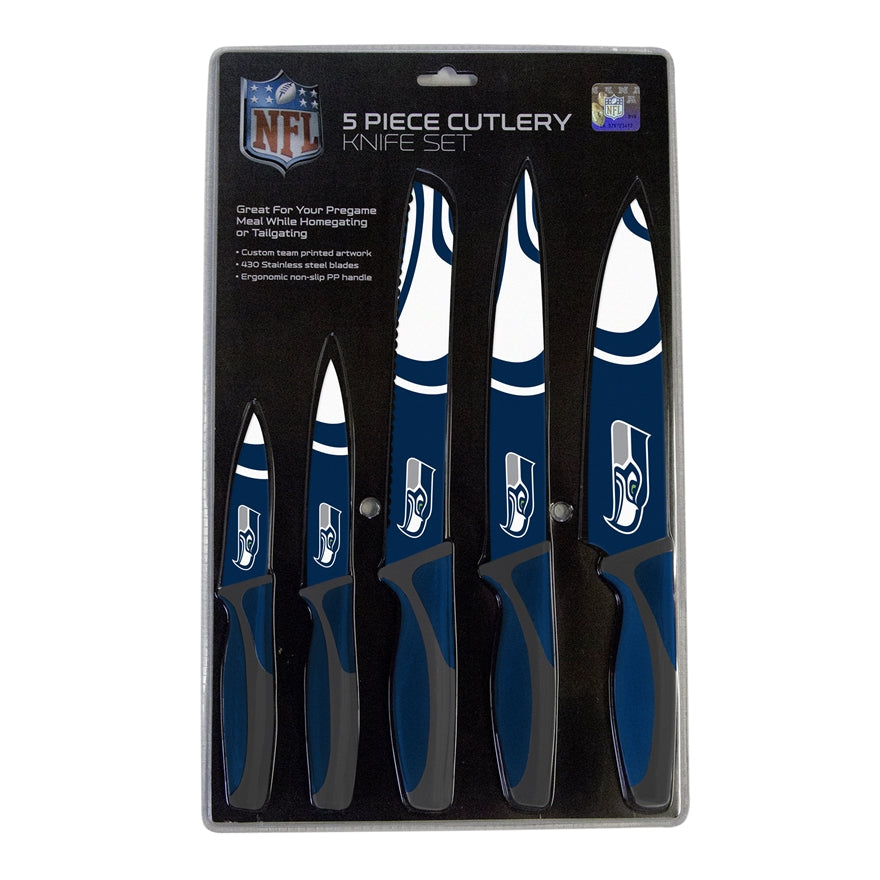 Seahawks 5-Piece Stainless Steel Cutlery Knife Set