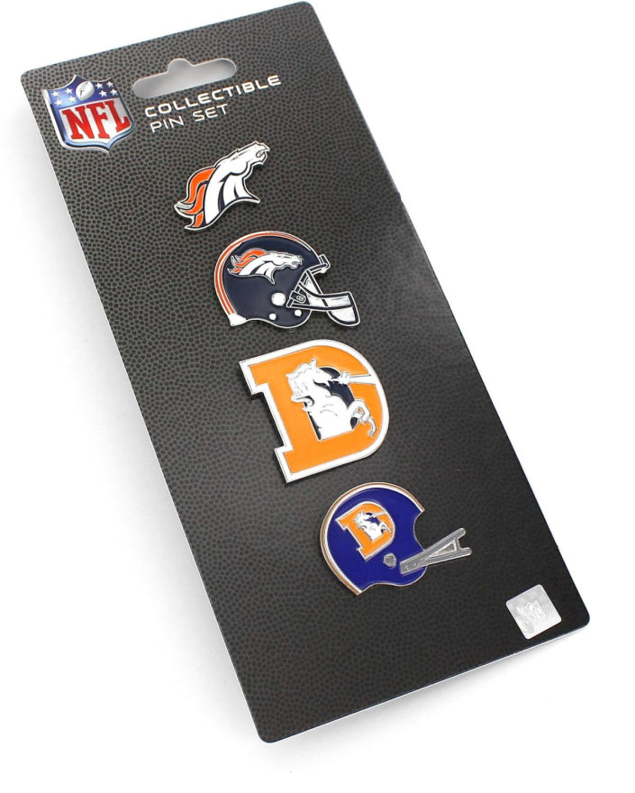 Broncos Logo Evolution 4-Pin Set