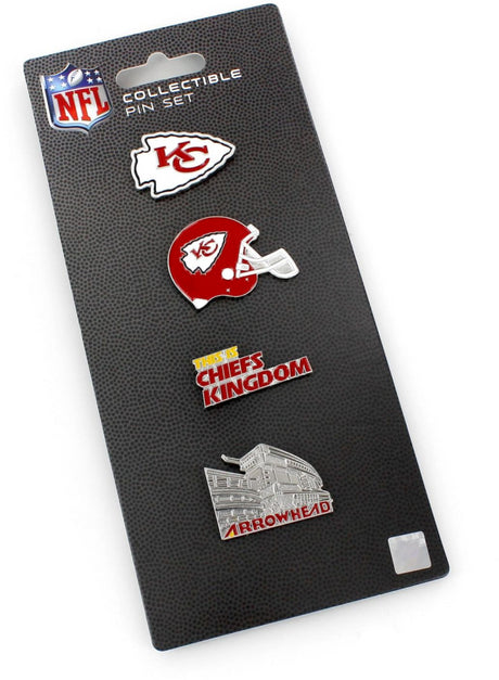 Chiefs Logo Evolution 4-Pin Set