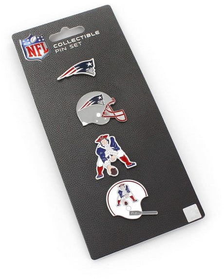 Patriots Logo Evolution 4-Pin Set