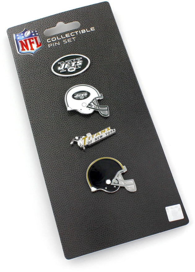 Jets Logo Evolution 4-Pin Set