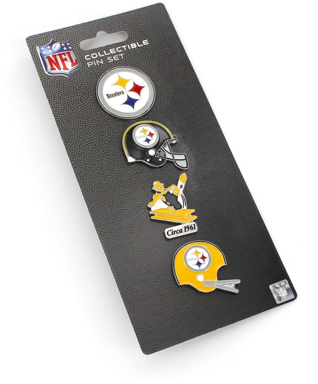 Steelers Logo Evolution 4-Pin Set