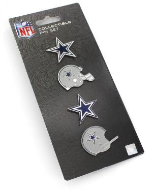 Cowboys Logo Evolution 4-Pin Set