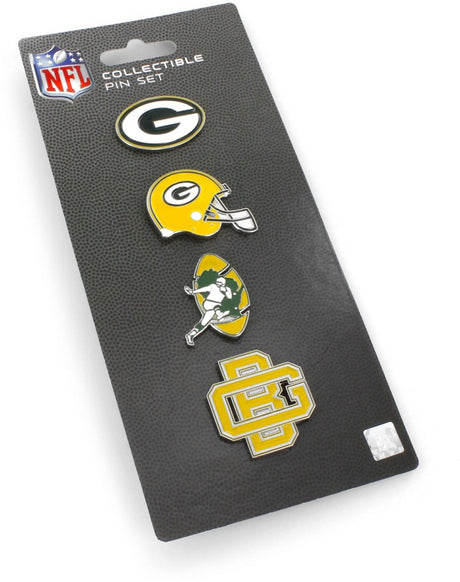 Packers Logo Evolution 4-Pin Set