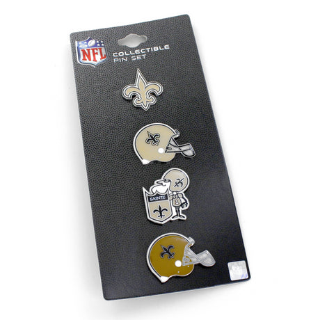 Saints Logo Evolution 4-Pin Set