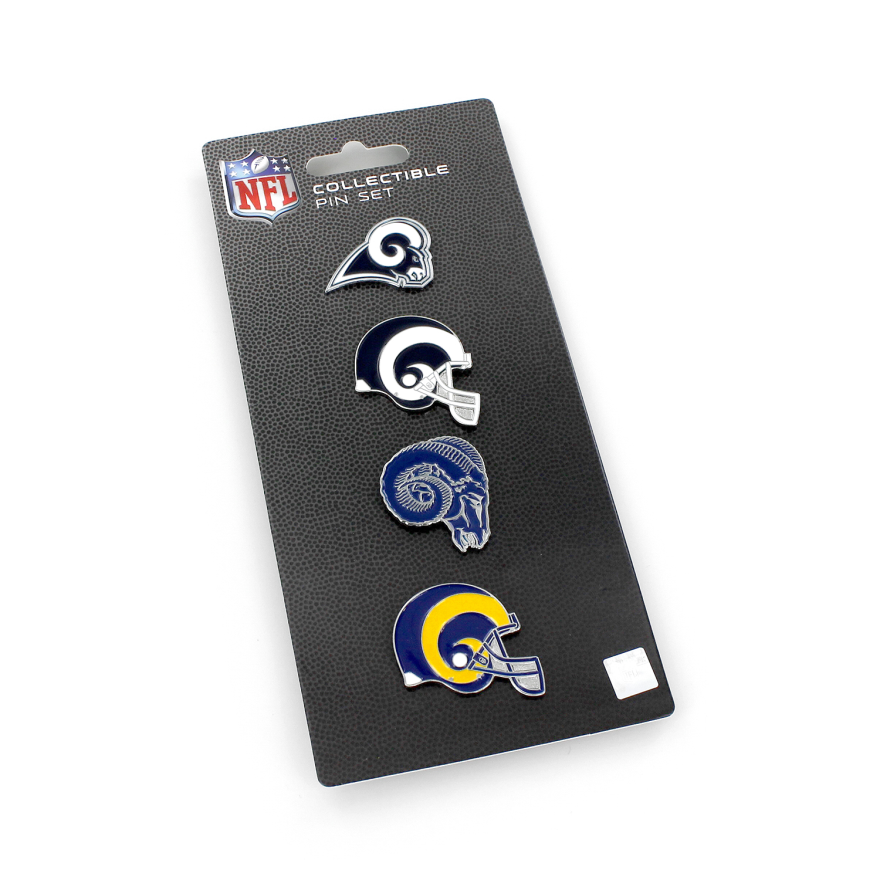 Rams Logo Evolution 4-Pin Set – Pro Football Hall of Fame