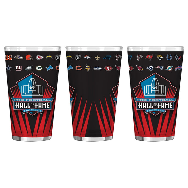 Hall of Fame & NFL Sublimated Pint Glass