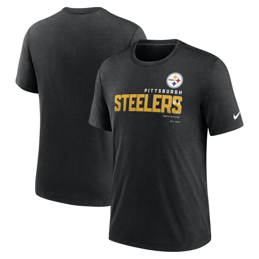 Steelers Nike Tri-Blend Team Name T-Shirt