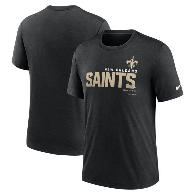 Saints Nike Tri-Blend Team Name T-Shirt