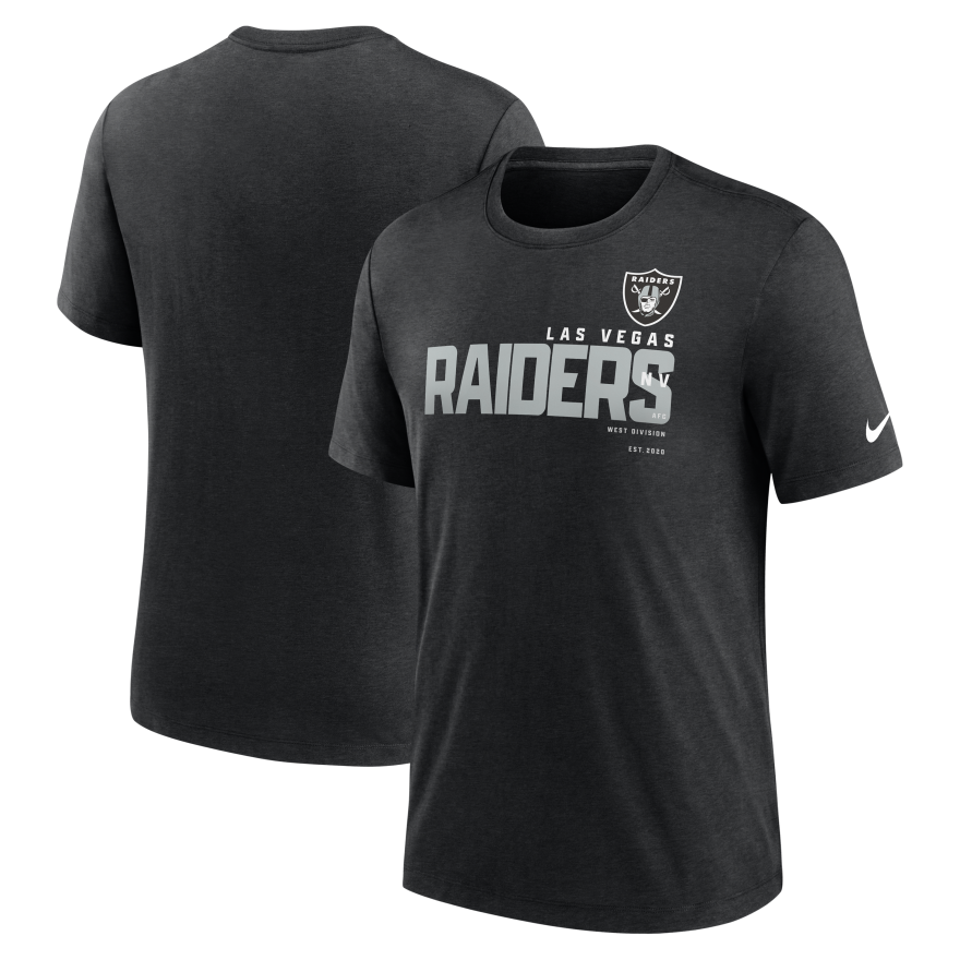 Raiders Nike Tri-Blend Team Name T-Shirt