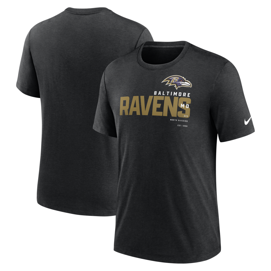 Ravens Nike Tri-Blend Team Name T-Shirt