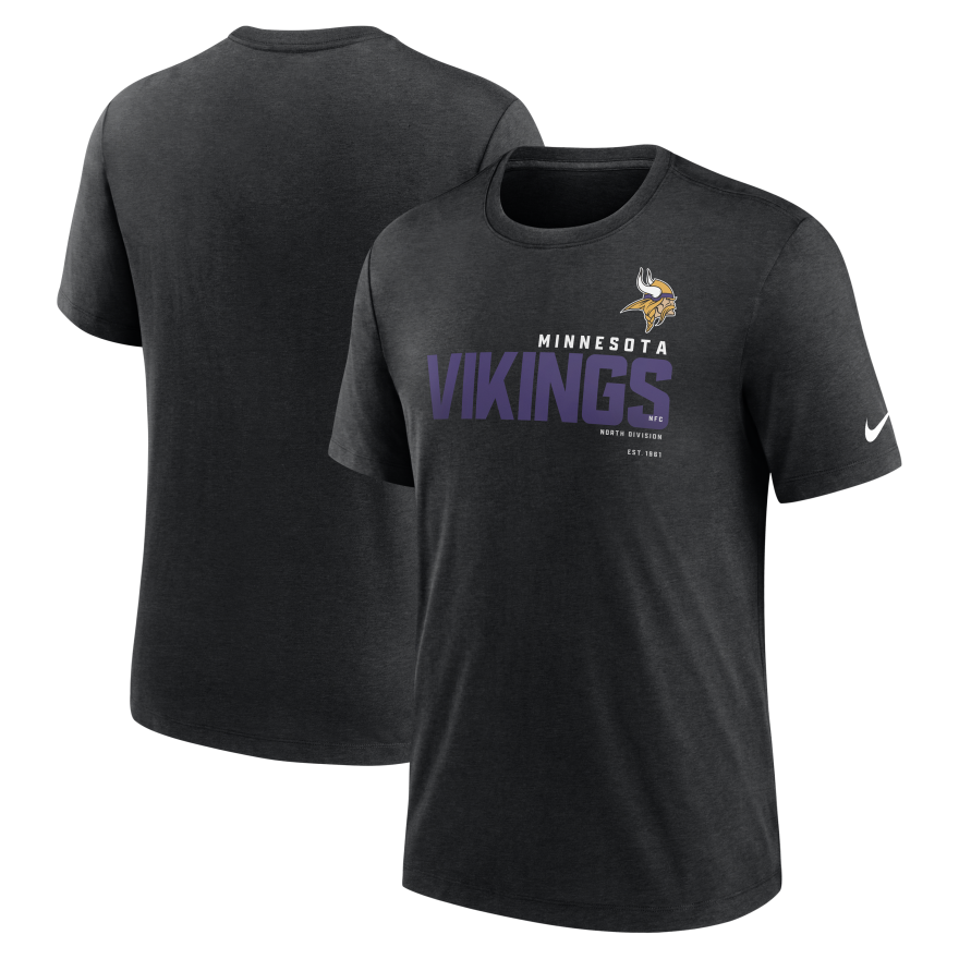 Vikings Nike Tri-Blend Team Name T-Shirt