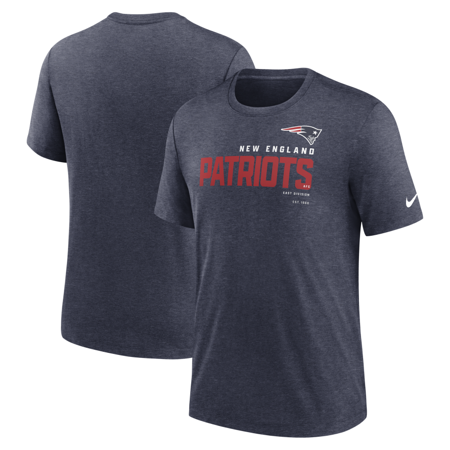 Patriots Nike Tri-Blend Team Name T-Shirt