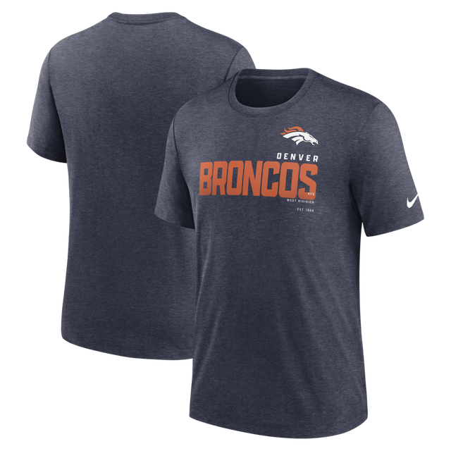 Broncos Nike Tri-Blend Team Name T-Shirt