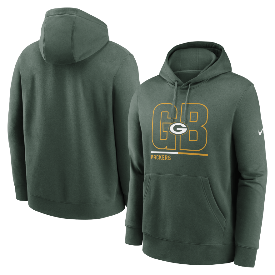 Packers Nike City Code Club Fleece Pullover Hoodie