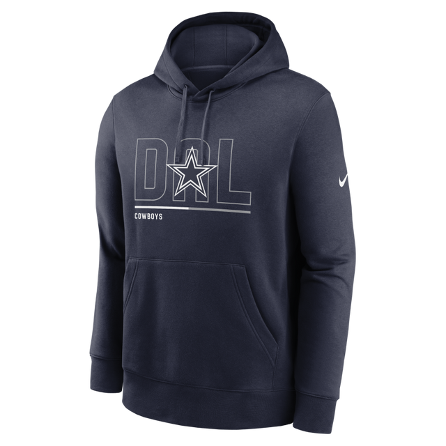 Cowboys Nike City Code Club Fleece Pullover Hoodie