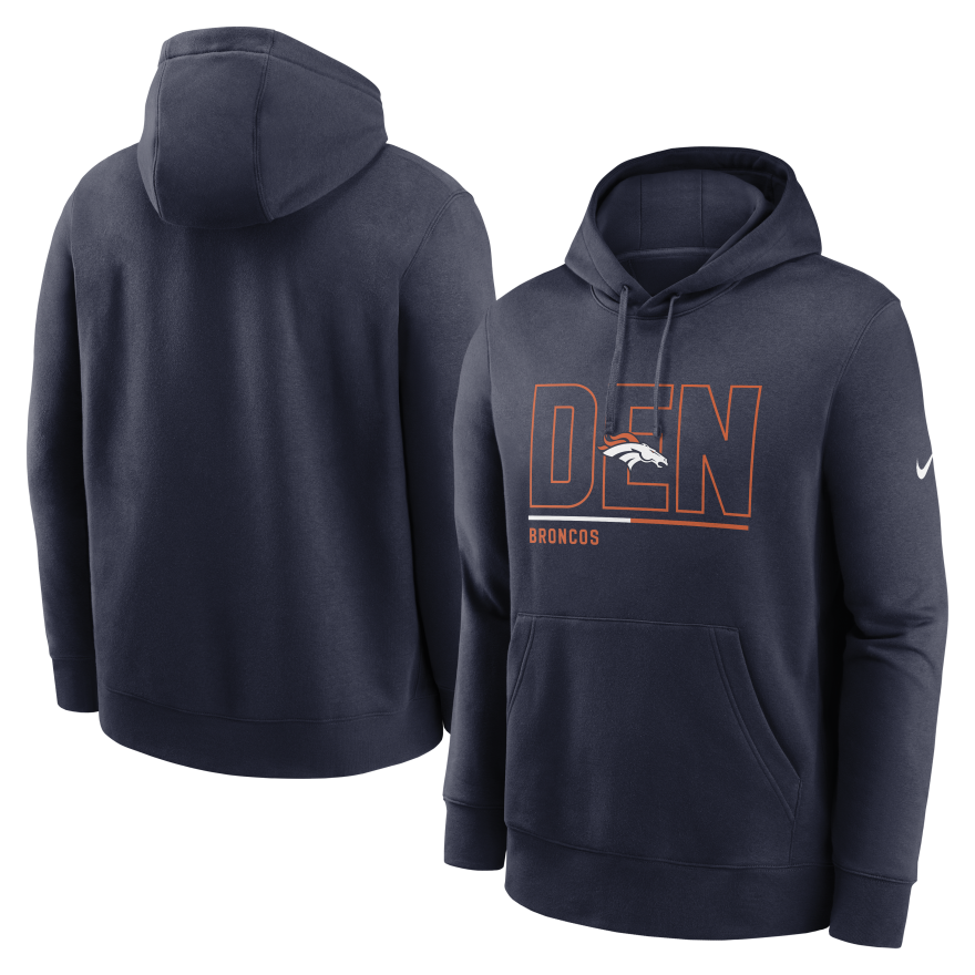 Broncos Nike City Code Club Fleece Pullover Hoodie