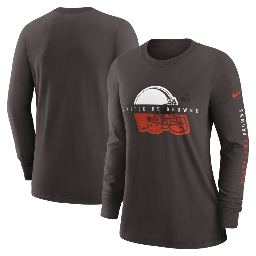 Browns Women's Nike Prime Split Long Sleeve T-Shirt