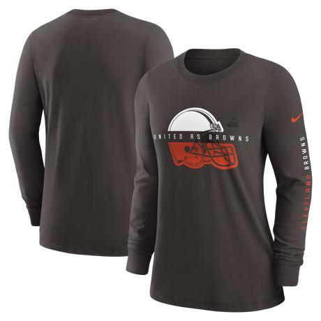 Browns Women's Nike Prime Split Long Sleeve T-Shirt