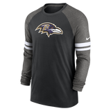 Ravens Nike Dri-Fit Raglan Long Sleeve T-Shirt