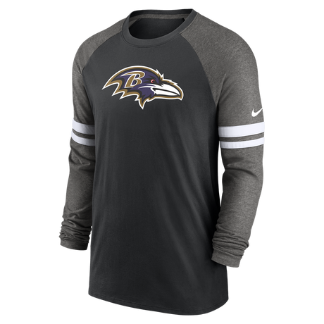 Ravens Nike Dri-Fit Raglan Long Sleeve T-Shirt