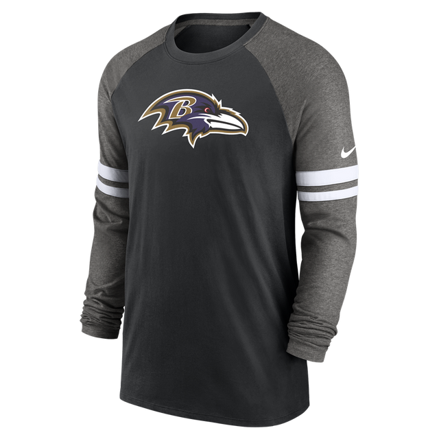 Ravens Nike Dri-Fit Raglan Long Sleeve T-Shirt