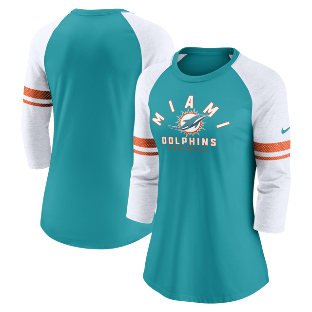 Dolphins Women's Fashion Sleeve Nike T-Shirt