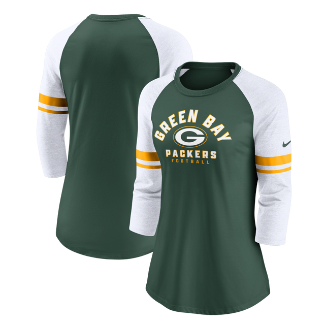 Packers Women's Fashion Sleeve Nike T-Shirt