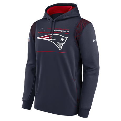Patriots Nike Sideline Logo Performance Pullover Hoodie