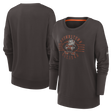 Browns Women's Nike Historic Crewneck Long Sleeve T-Shirt