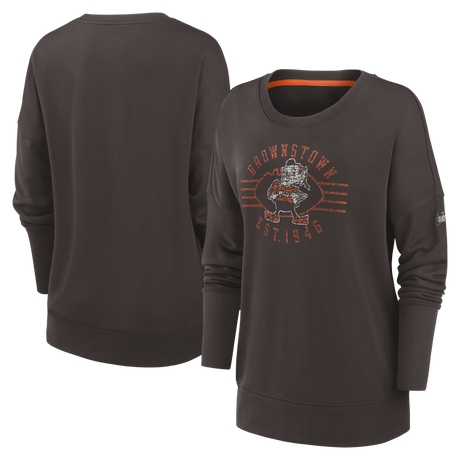 Browns Women's Nike Historic Crewneck Long Sleeve T-Shirt