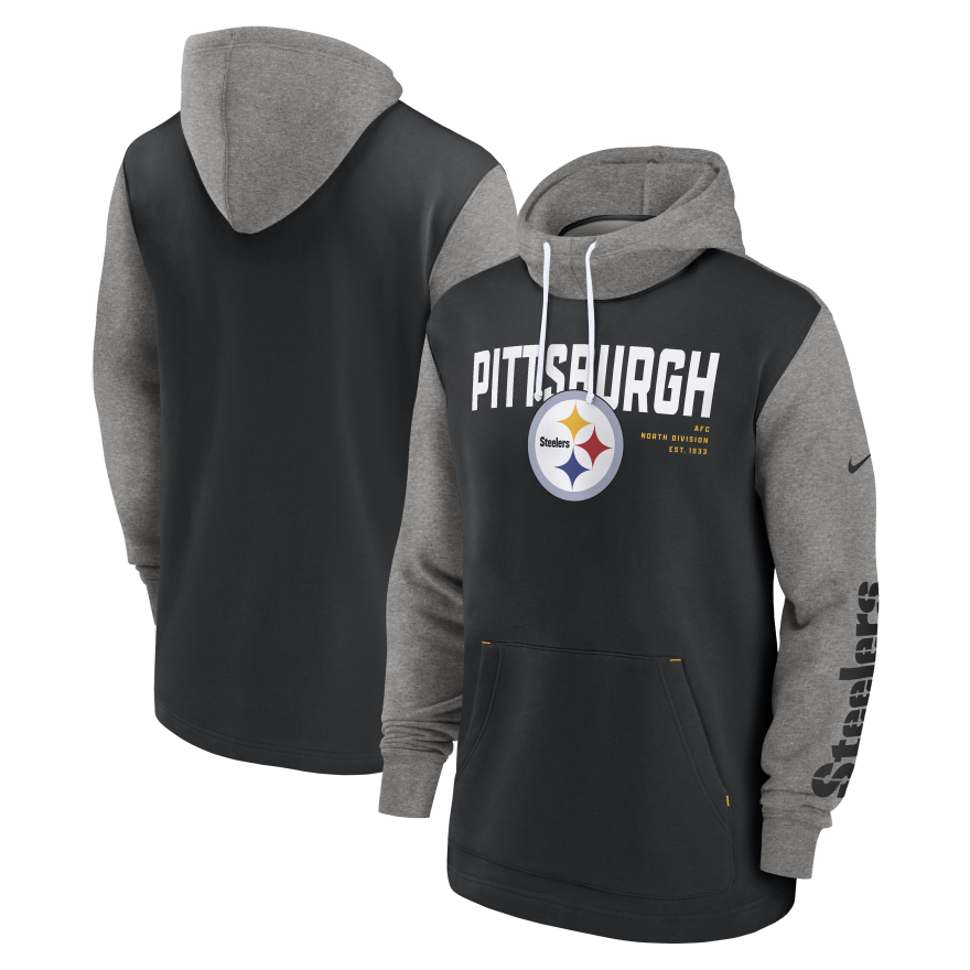 Steelers Nike Color Block Hoodie