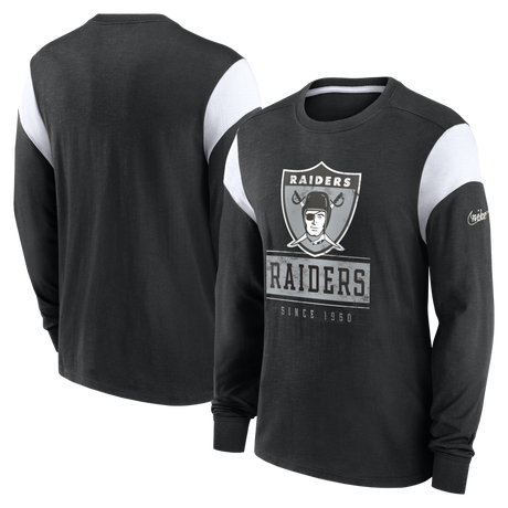 Raiders Nike 2022 Historic Slub Long Sleeve T-Shirt