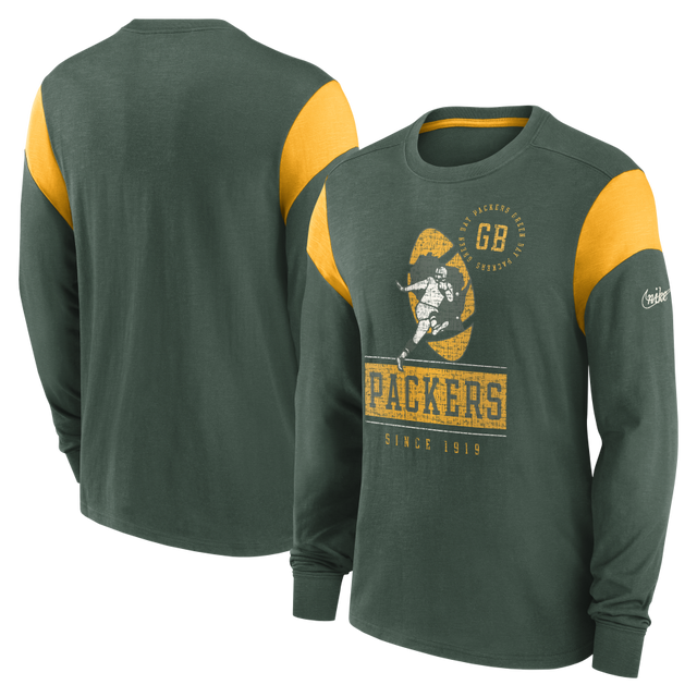 Packers Nike 2022 Historic Slub Long Sleeve T-Shirt