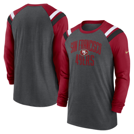 49ers Nike Raglan Long Sleeve T-Shirt
