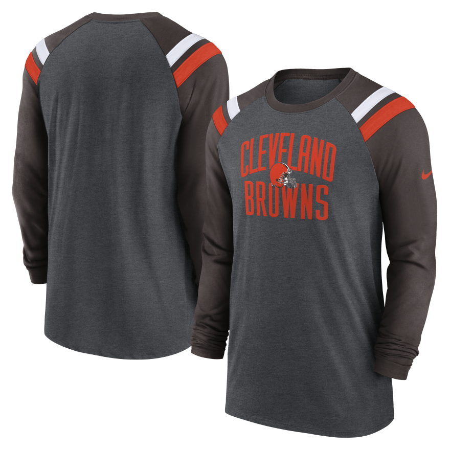 Browns Nike Raglan Long Sleeve T-Shirt