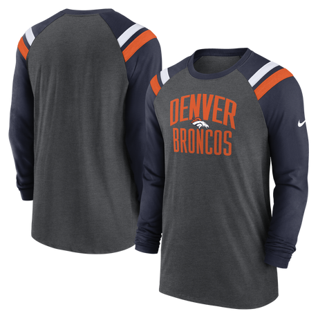 Broncos Nike Raglan Long Sleeve T-Shirt