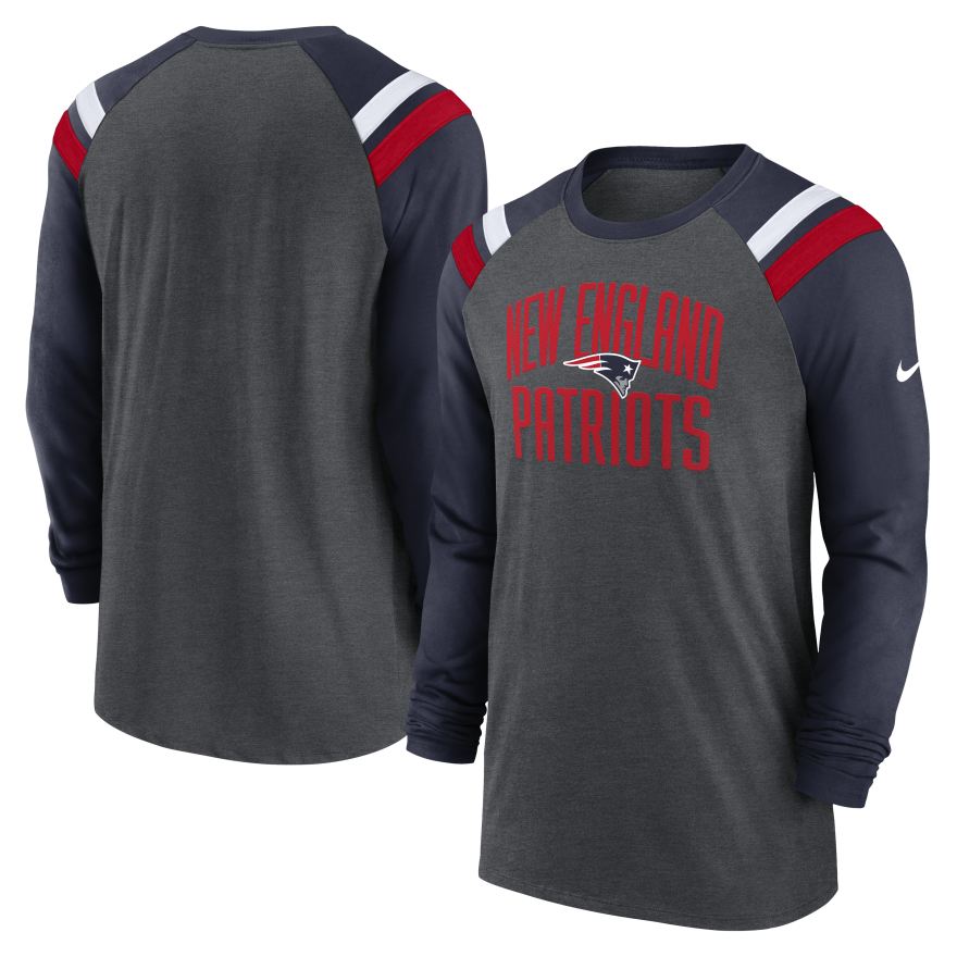 Patriots Nike Raglan Long Sleeve T-Shirt