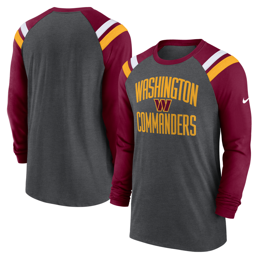 Commanders Nike Raglan Long Sleeve T-Shirt