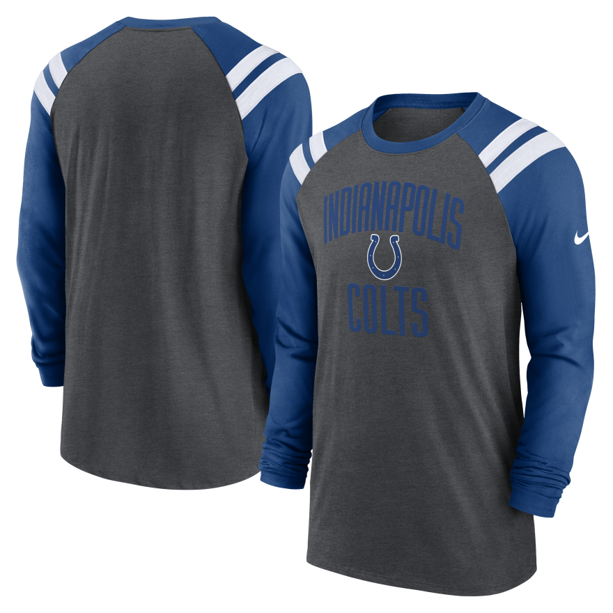 Colts Nike Raglan Long Sleeve T-Shirt