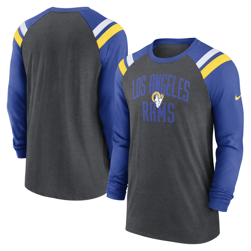 Rams Nike Raglan Long Sleeve T-Shirt