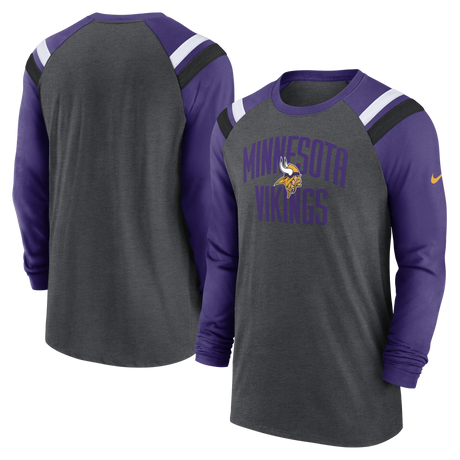 Vikings Nike Raglan Long Sleeve T-Shirt