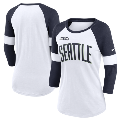 Seahawks Nike Women's Slub Raglan Long Sleeve T-Shirt