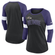 Ravens Nike Women's Slub Raglan Long Sleeve T-Shirt