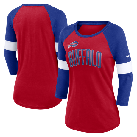 Bills Nike Women's Slub Raglan Long Sleeve T-Shirt